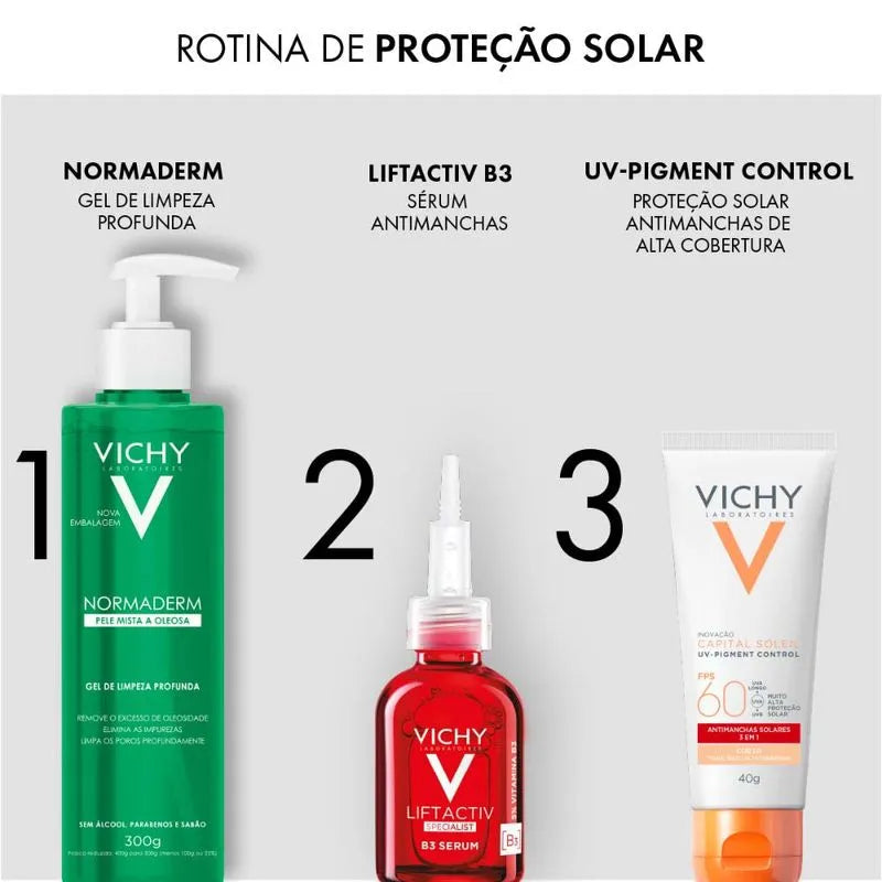 CAPITAL SOLEIL PROTETOR SOLAR FACIAL UV-GLOW FPS60 COM COR